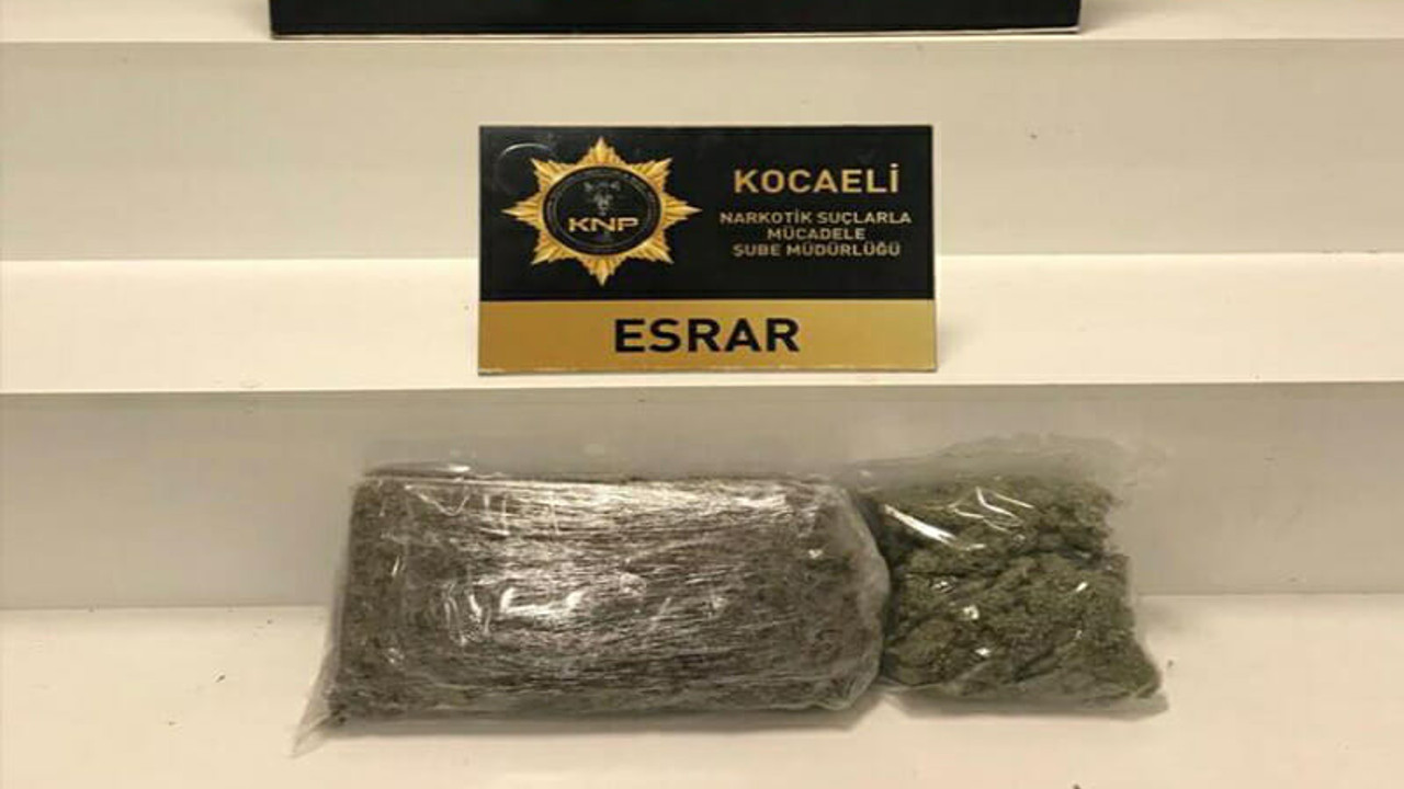 1 kilo 200 gram uyuşturucuyla yakalandı