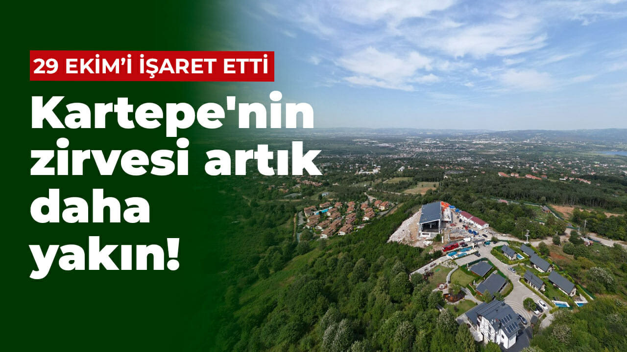 Kartepe'nin zirvesi artık daha yakın! 29 Ekim'i işaret etti...