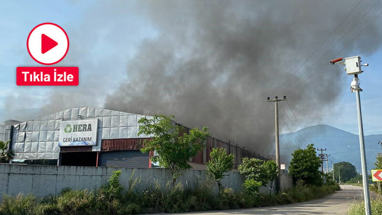 Arslanbey OSB'de yangın çıktı! Söndürme çalışmaları sürüyor