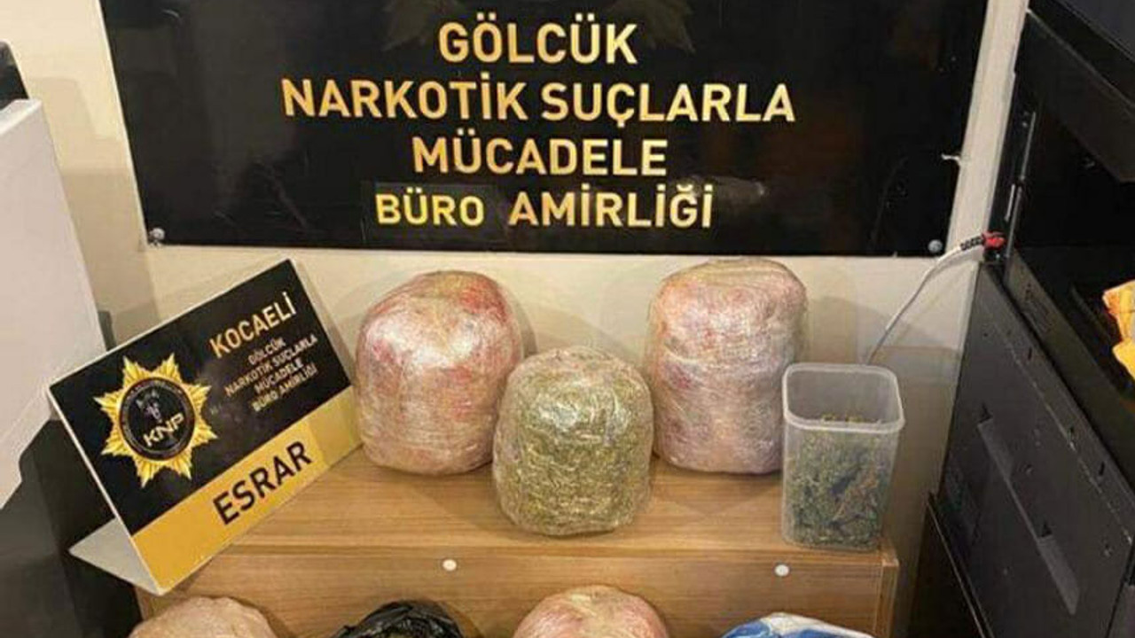 Evde 7 kilo esrar ele geçirildi