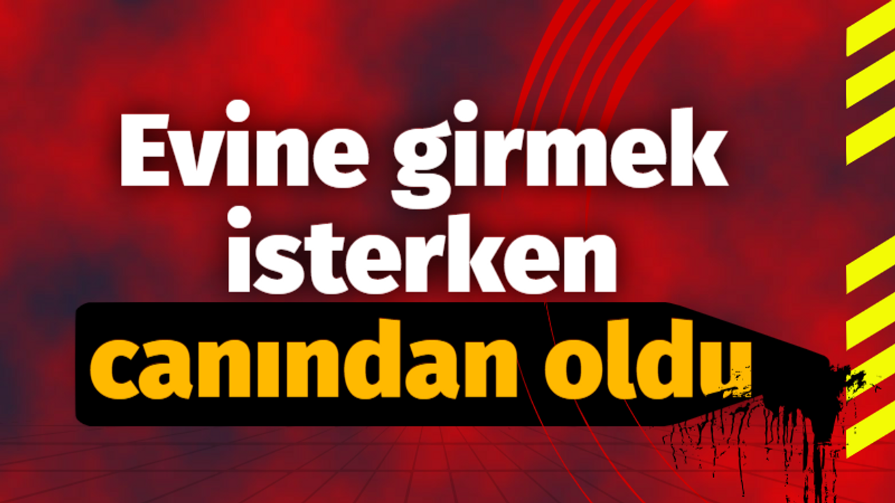 Evine girmek isterken canından oldu