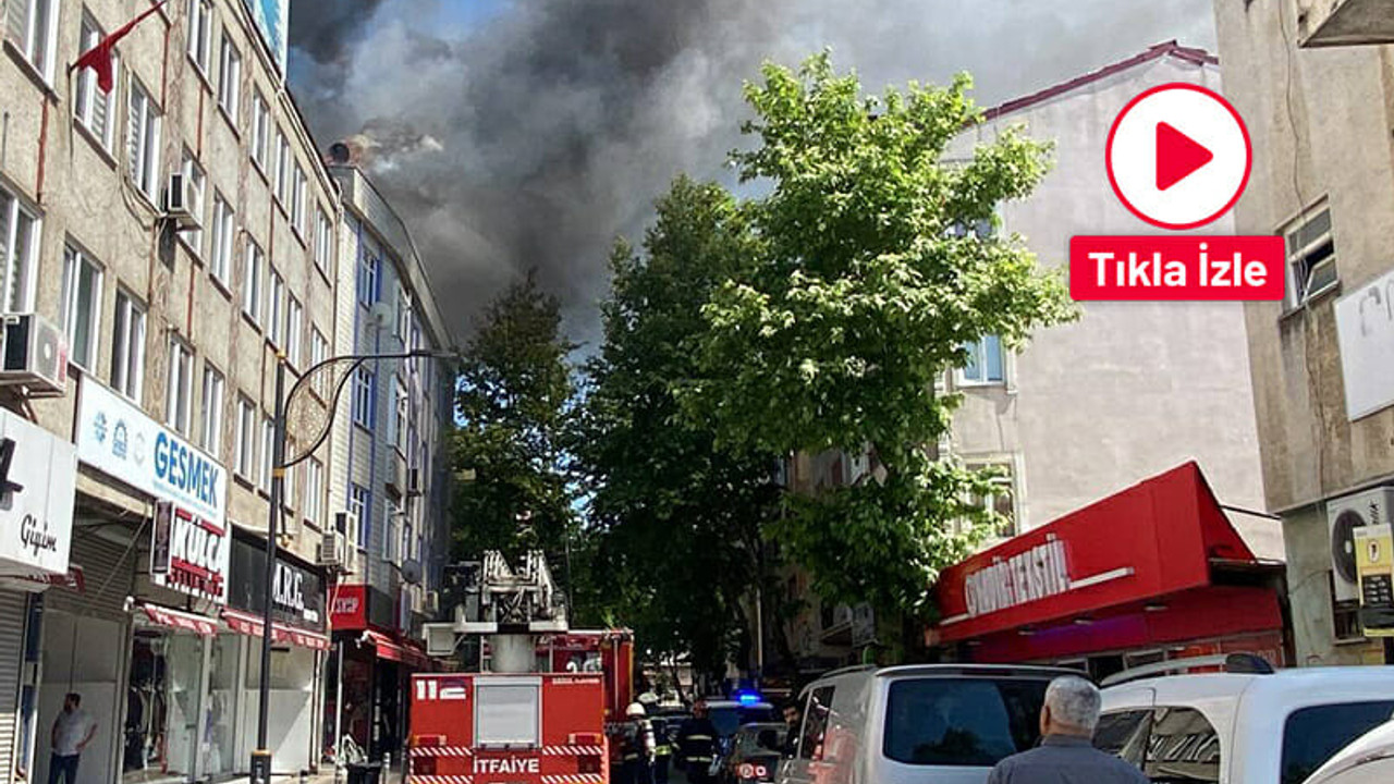 Gebze'de 4 katlı apartmanda yangın çıktı!