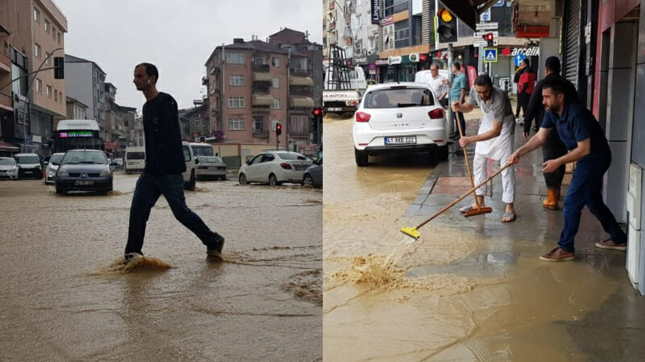 İzmit'in o mahallesi sele teslim oldu!