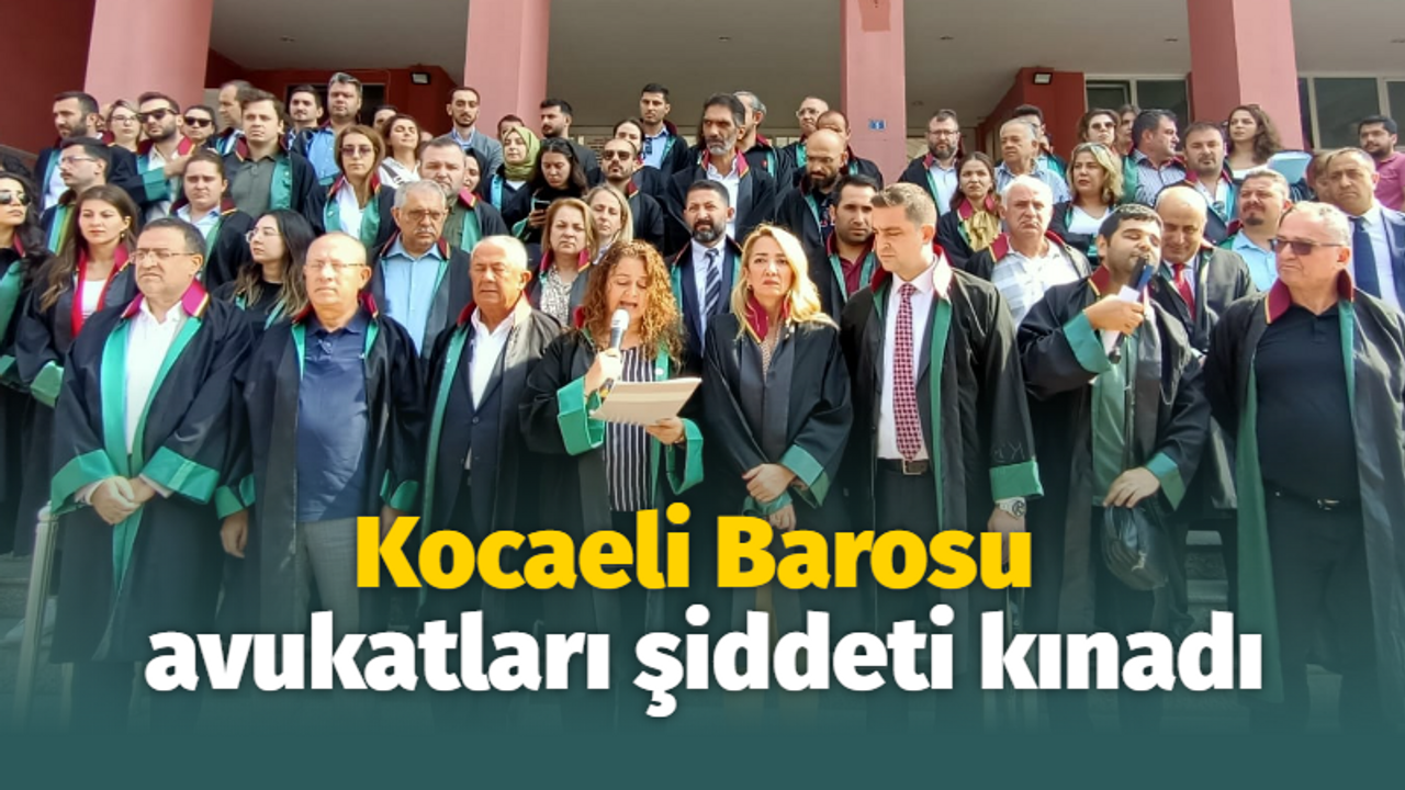 Kocaeli Barosu avukatları şiddeti kınadı