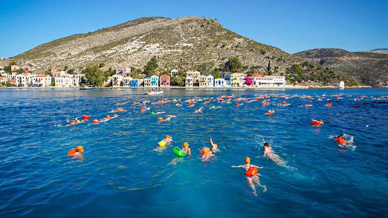 Meis Adası'ndan başlayan yarış Kaş'ta sona erdi