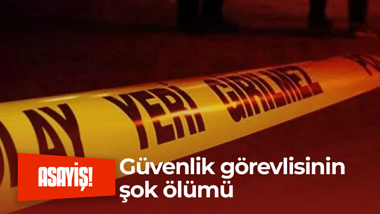 Güvenlik görevlisinin şok ölümü