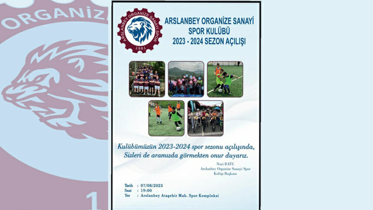 Arslanbey Organize sezonu açıyor