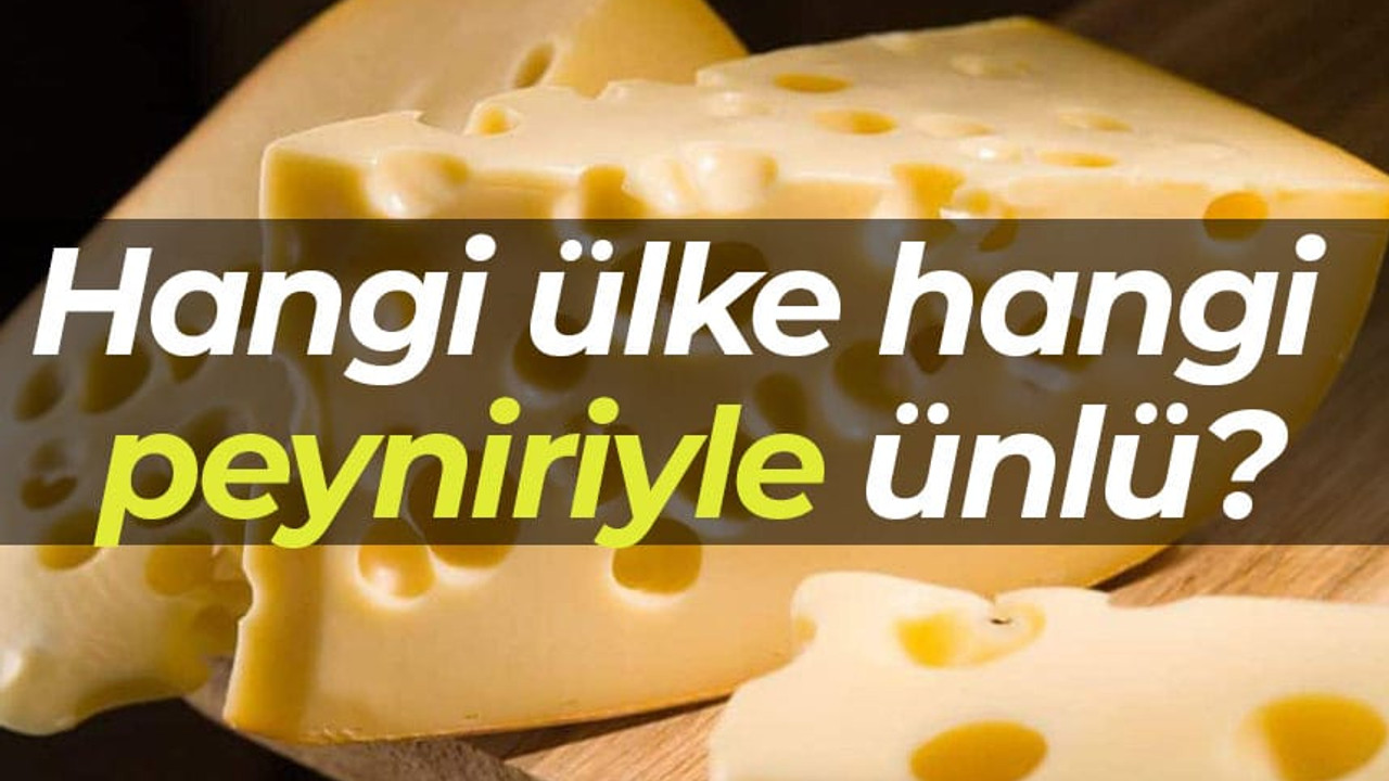 Hangi ülke hangi peyniriyle ünlü?