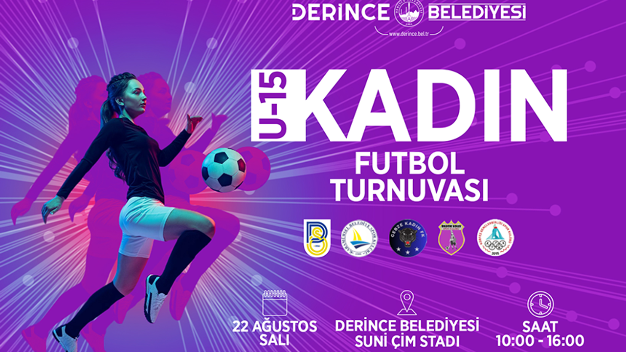 Derince’de Kadın Futbol Turnuvası