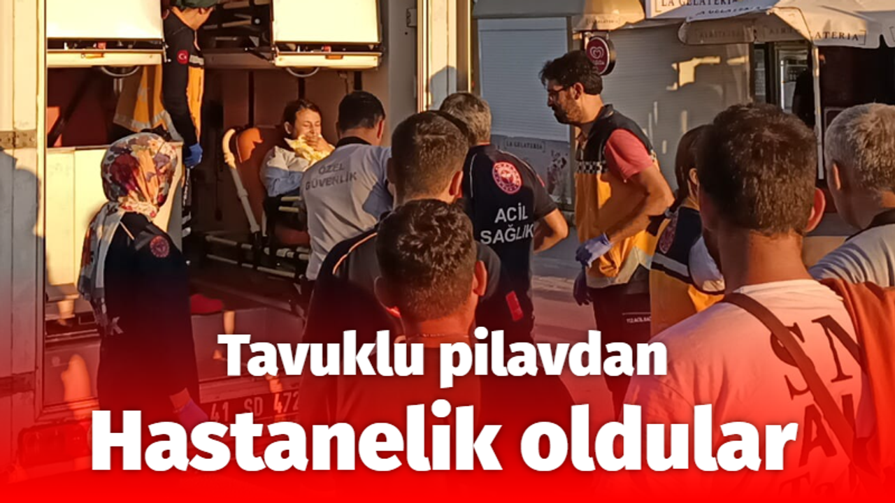 Tavuklu pilavdan zehirlenen çok sayıda kişi hastanelik oldu