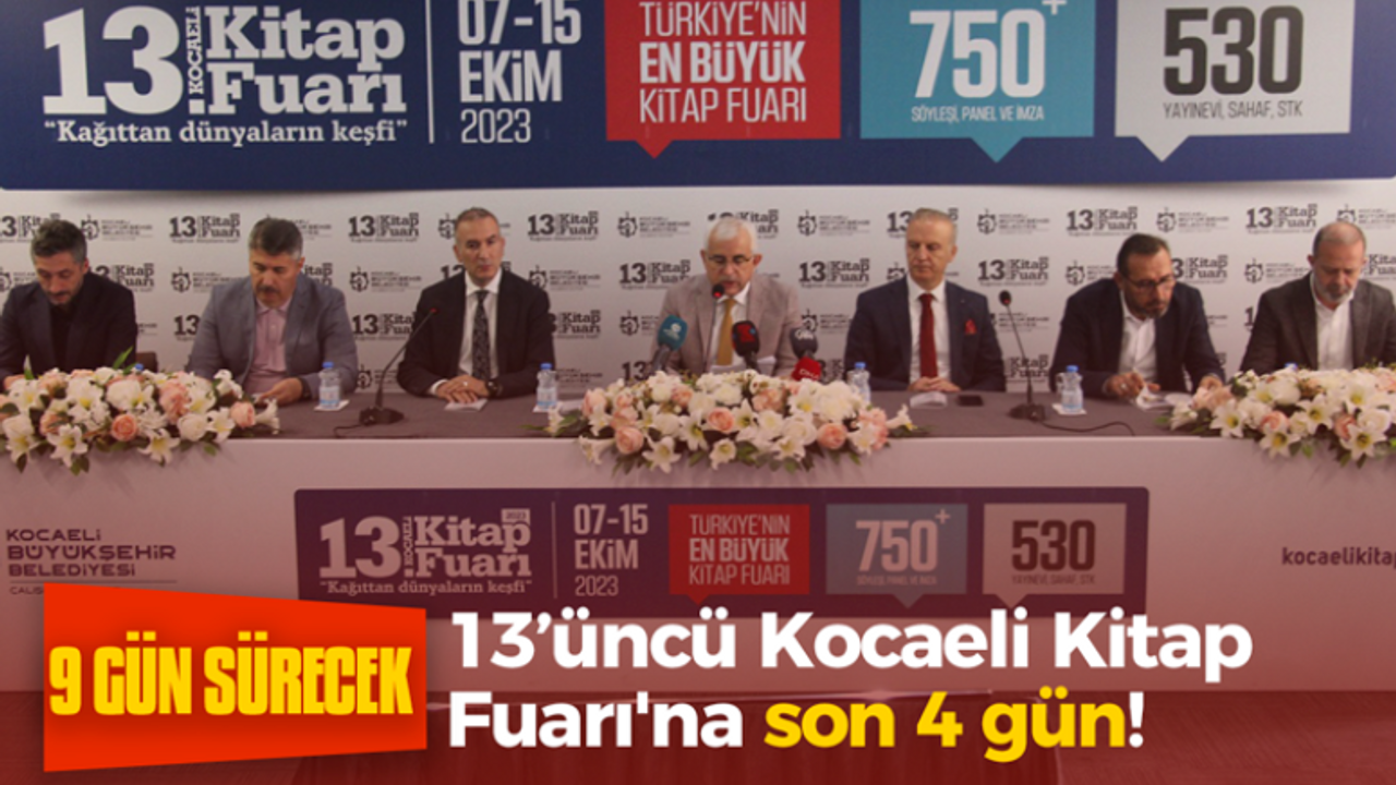 13’üncü Kocaeli Kitap Fuarı'na son 4 gün!