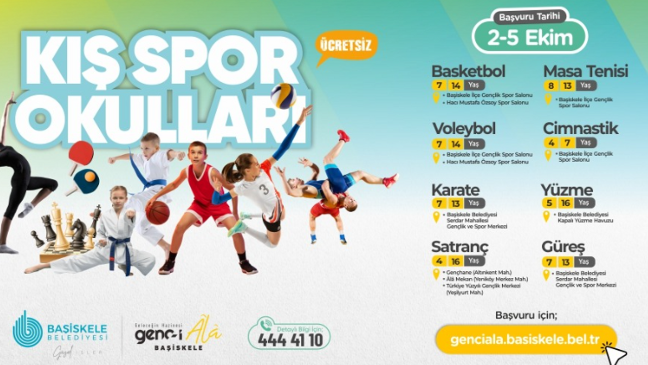 Başiskele Kış Spor Okulları için kayıtlar başladı