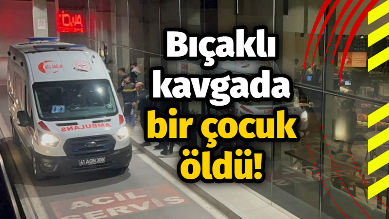 Bıçaklı kavgada bir çocuk öldü!