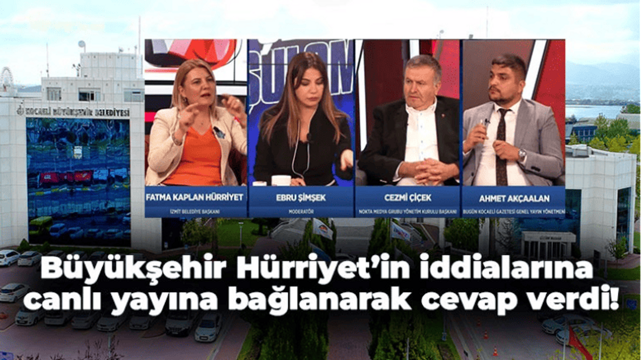 Büyükşehir Hürriyet’in iddialarına canlı yayına bağlanarak cevap verdi!