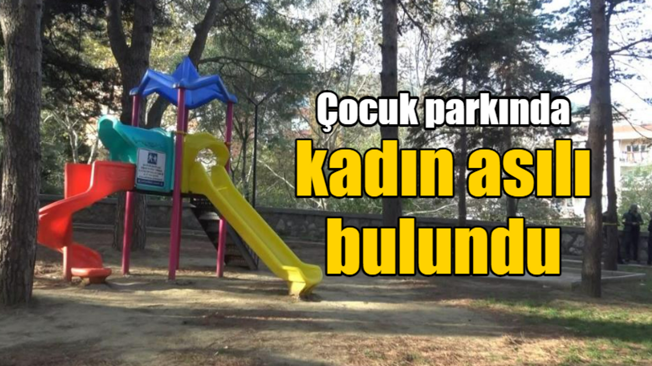 Çocuk parkında kadın asılı bulundu