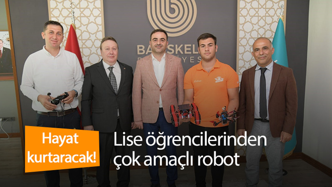 Lise öğrencilerinden "hayat kurtaracak" robot