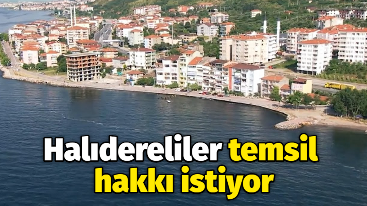 Halıdereliler temsil hakkı istiyor