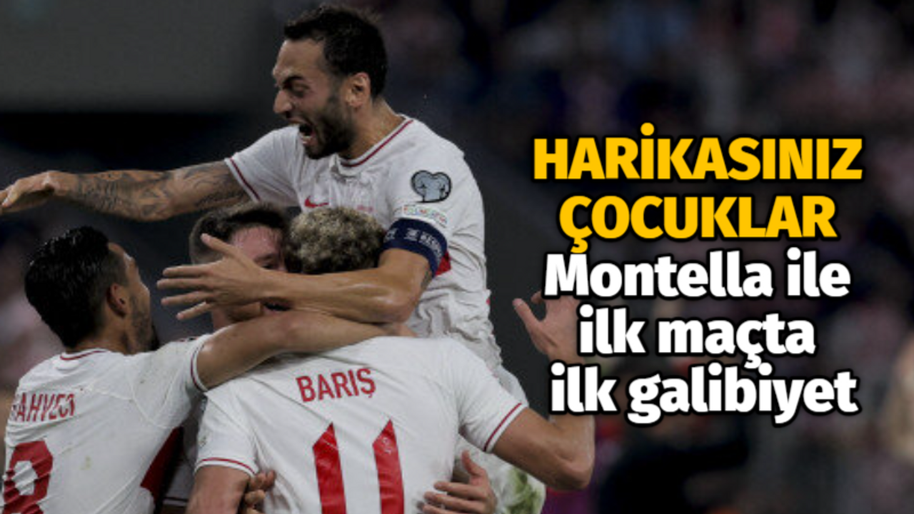 HARİKASINIZ ÇOCUKLAR Montella ile ilk maçta ilk galibiyet