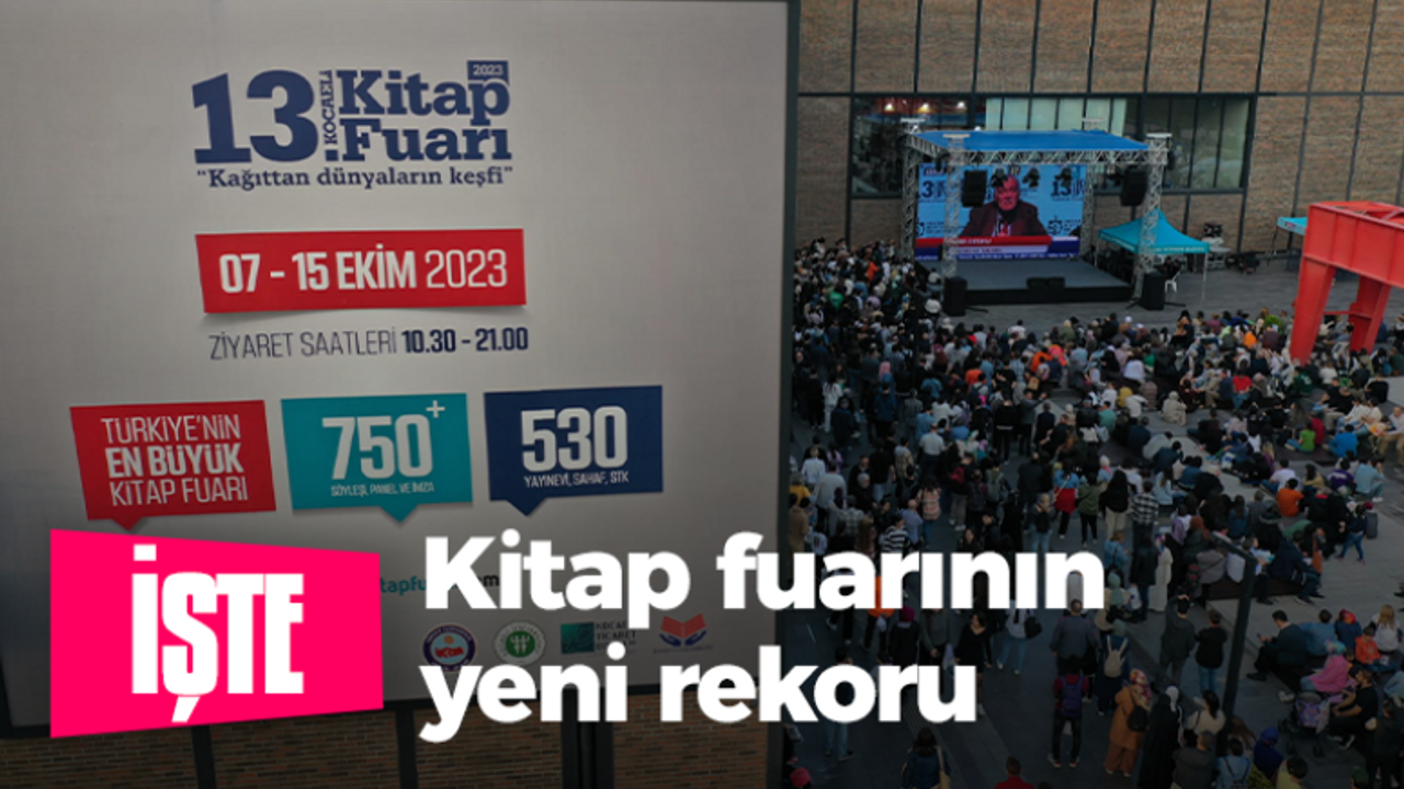 Kocaeli Kitap Fuarı tüm zamanların rekorunu kırdı