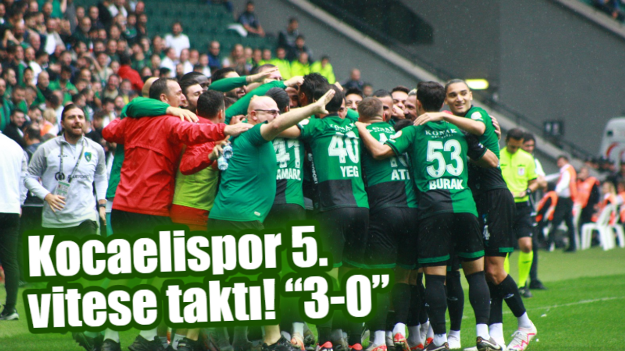 Kocaelispor 5. vitese taktı! “3-0”