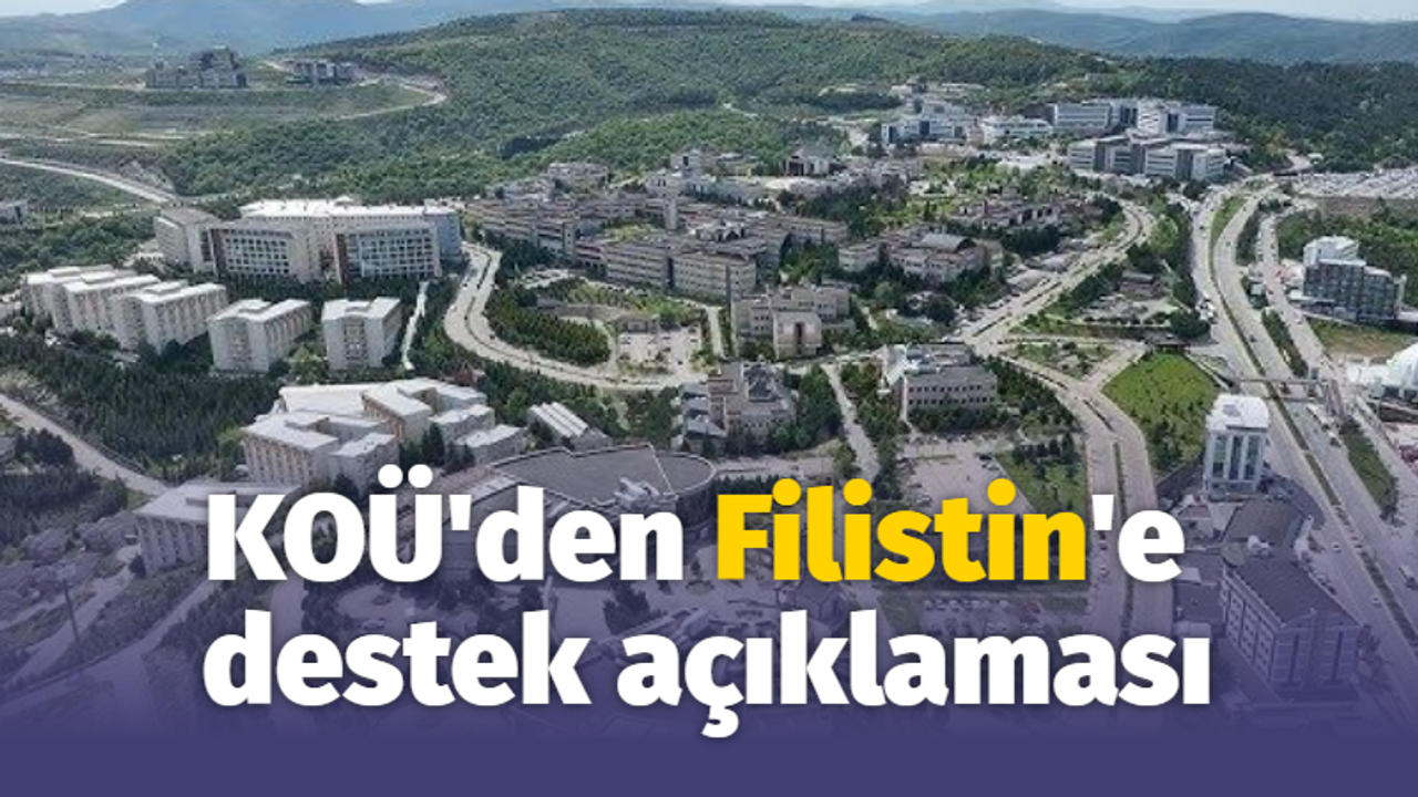 KOÜ'den Filistin'e destek açıklaması