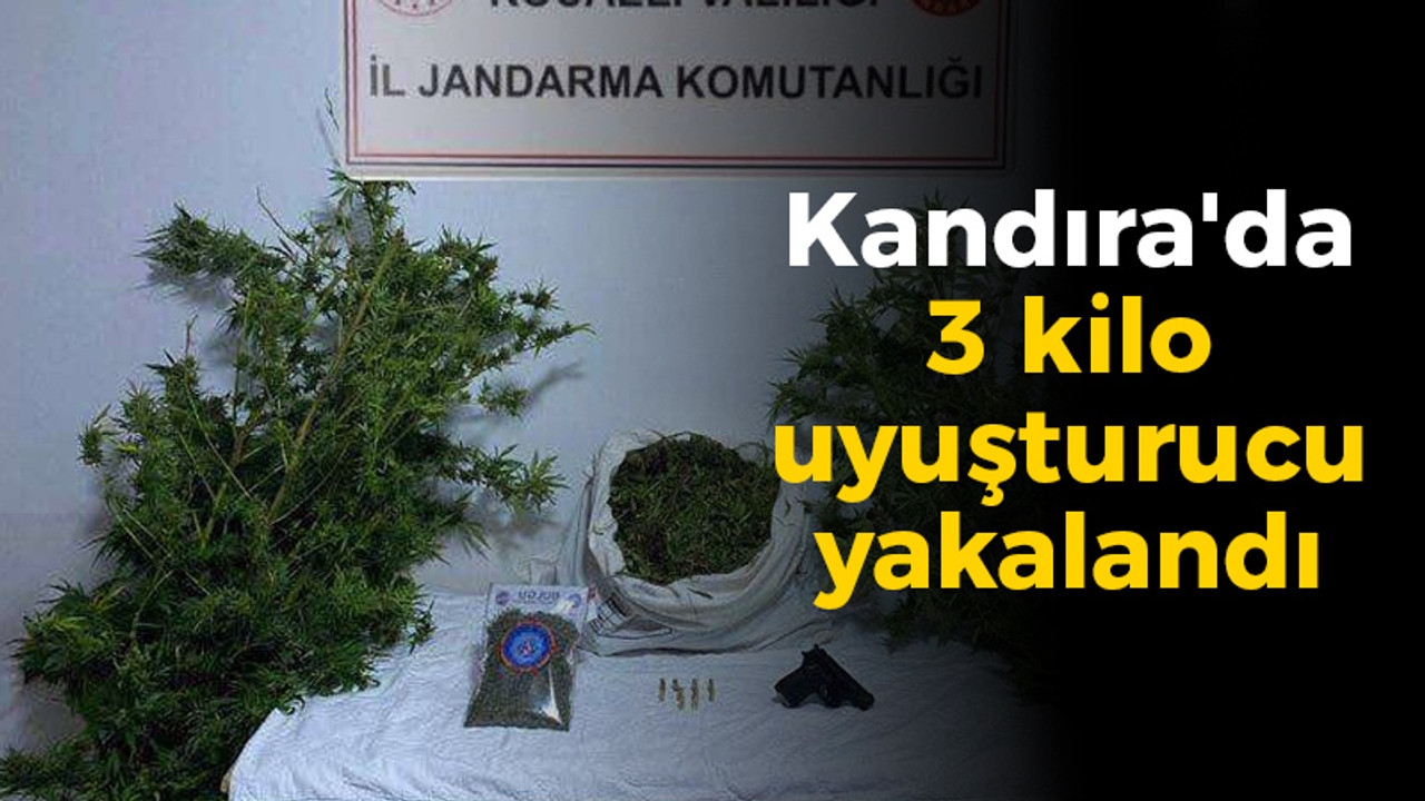 Kandıra'da 3 kilo uyuşturucu yakalandı