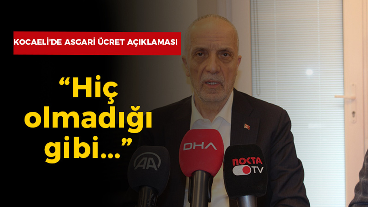 Kocaeli’de asgari ücret açıklaması! “Hiç olmadığı gibi”