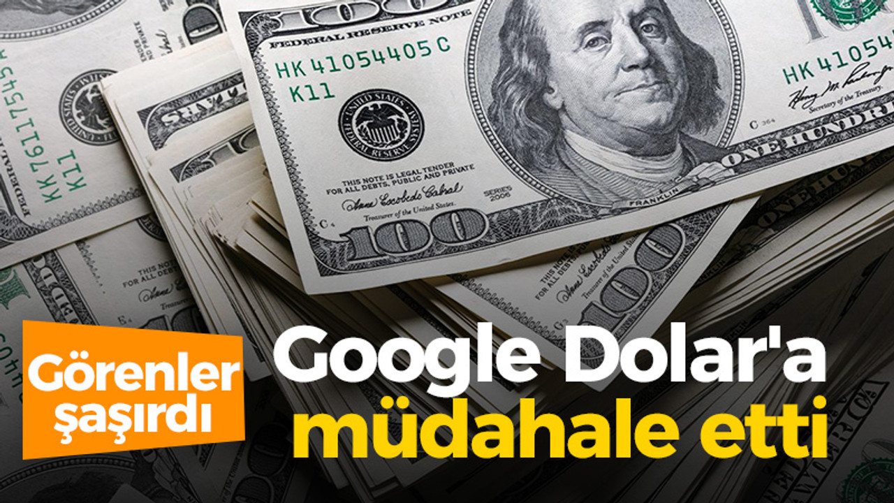 Google Dolar'a müdahale ettti