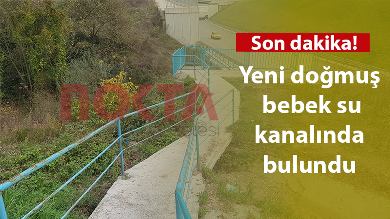 Yeni doğmuş bebek su kanalında bulundu