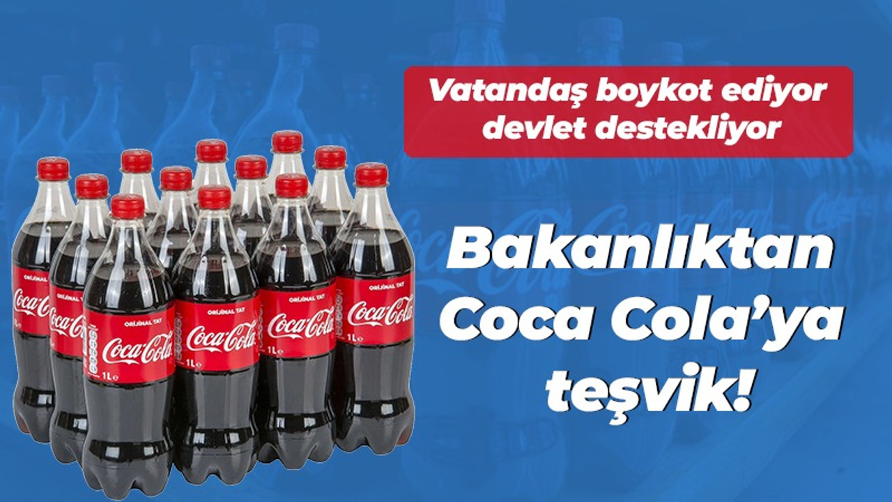 Bakanlıktan Coca Cola'ya teşvik!