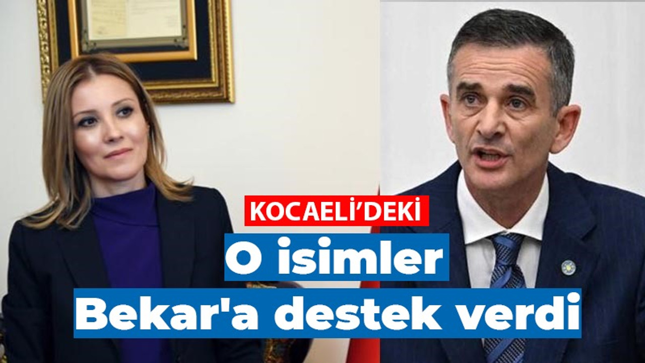 Dikbayır'ın sözlerine Kocaeli'deki o isimlerden tepki, Bekar'a destek geldi