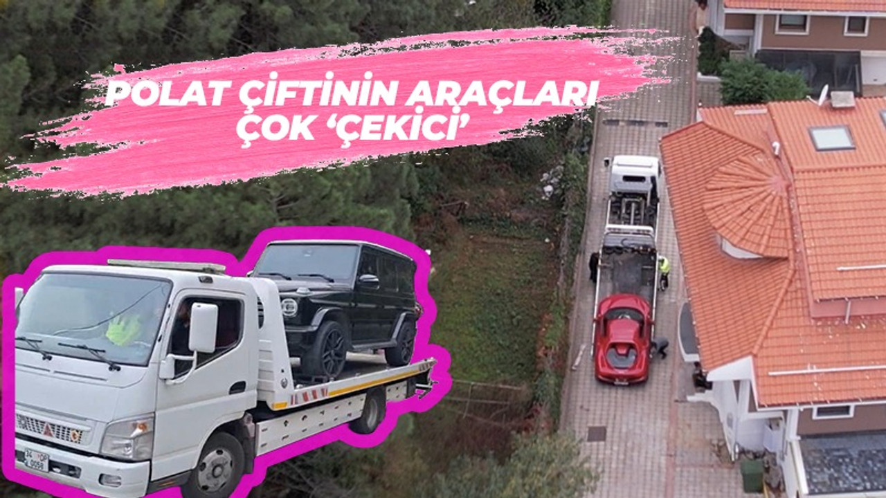 Dilan-Engin Polat çiftine ait araçlar İstanbul Emniyet Müdürlüğü'ne götürülüyor