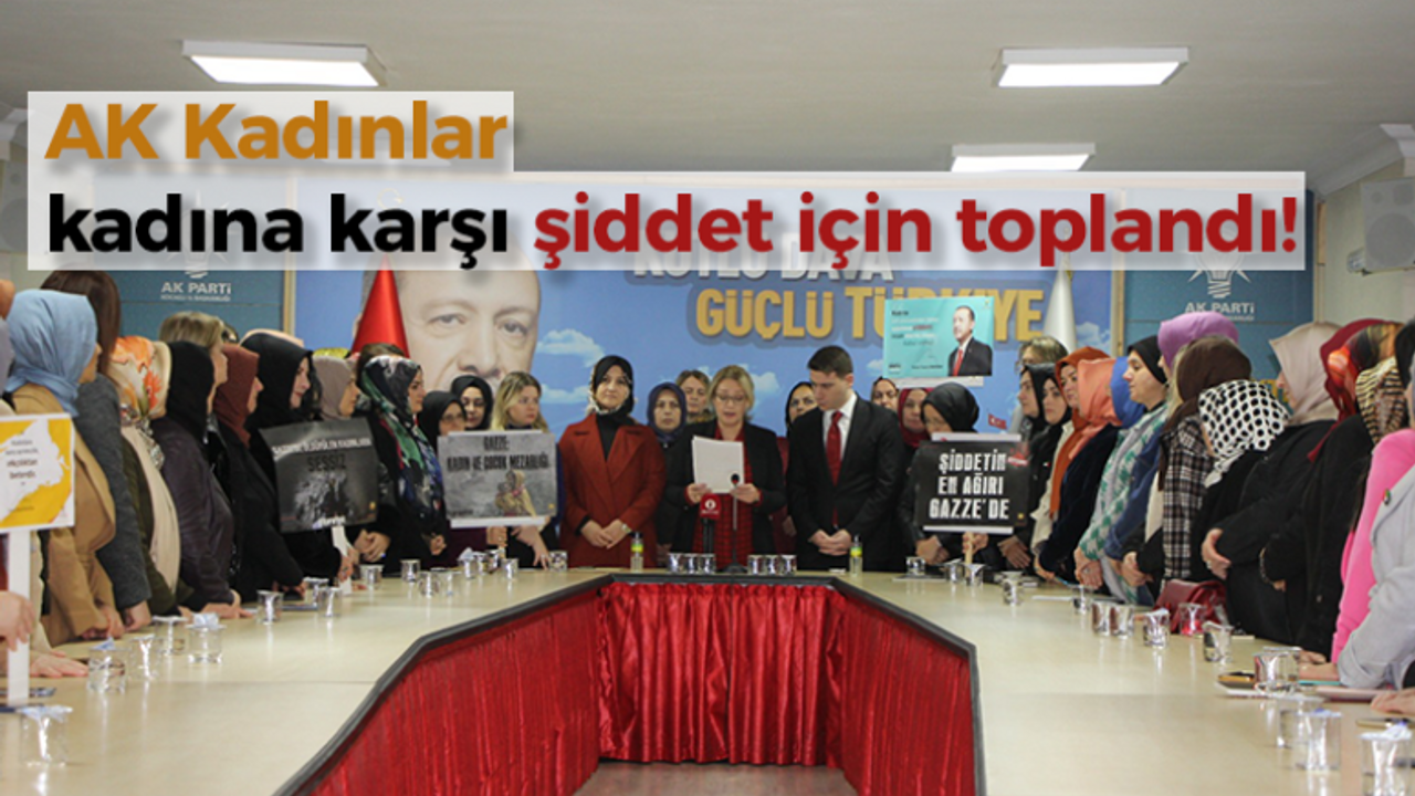 AK Kadınlar kadına karşı şiddet için toplandı!