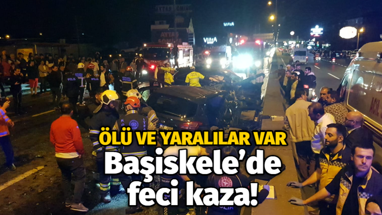 Başiskele'de feci kaza! Ters yöne giren araç dehşet saçtı