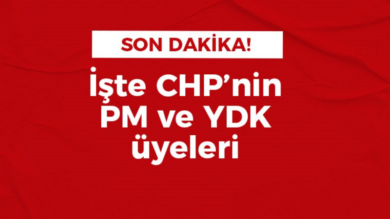 CHP’nin Parti Meclisi ve Yüksek Disiplin Kurulu üyeleri belli oldu!