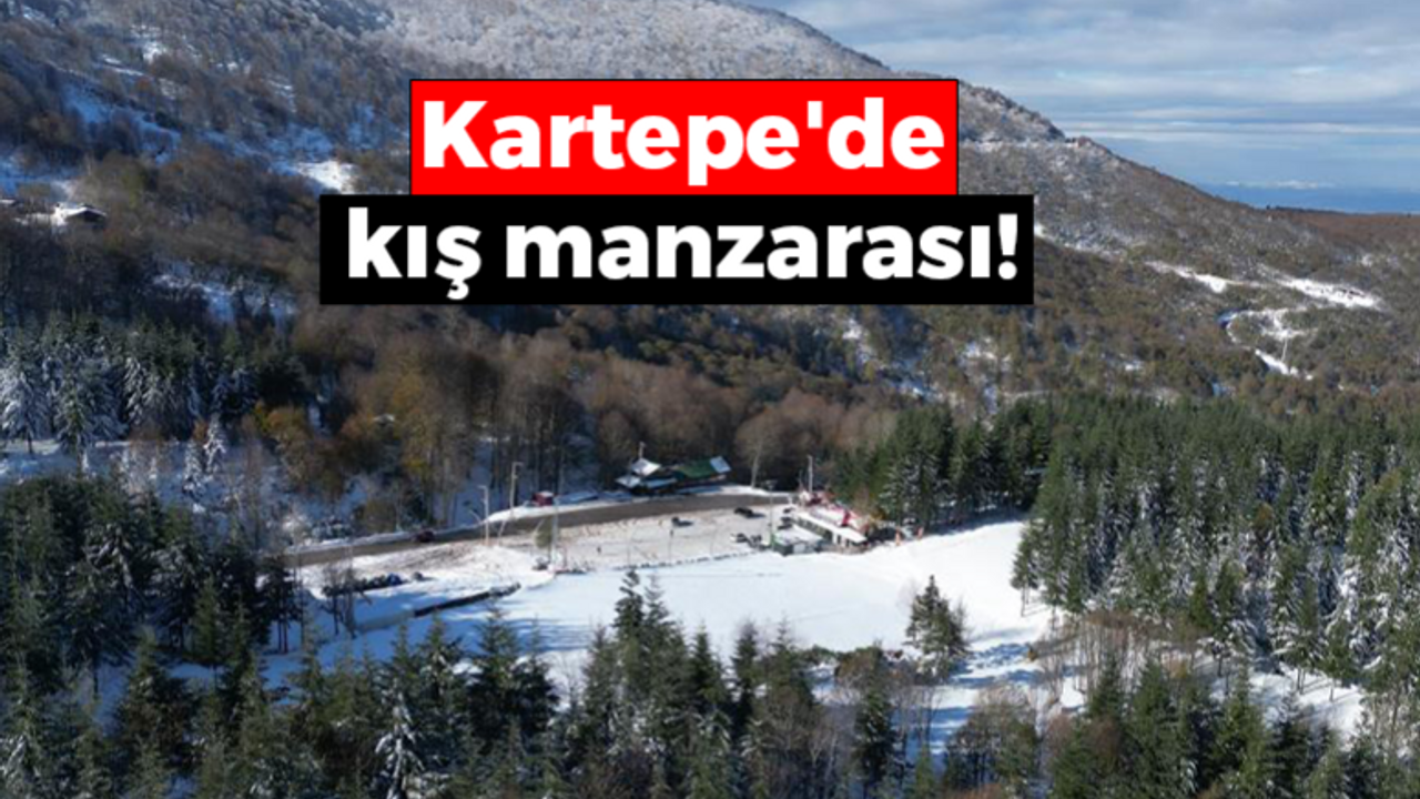 Kartepe'de kış manzarası!