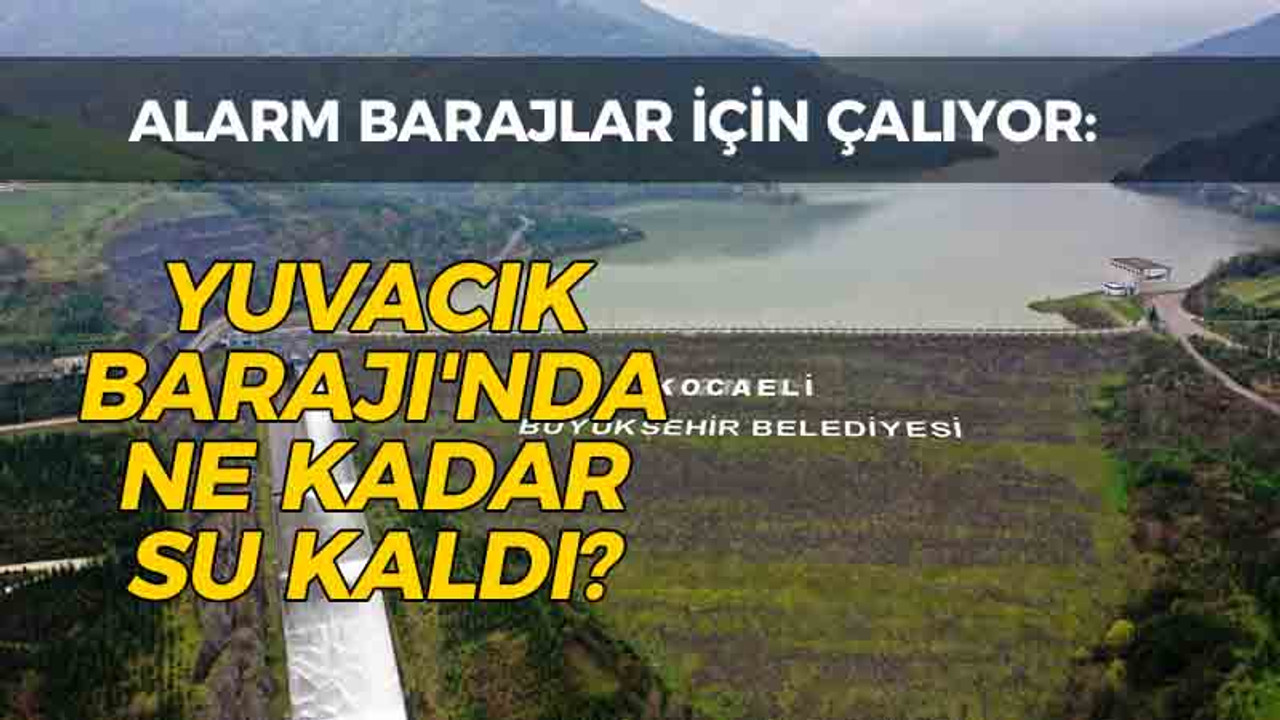 Alarm barajlar için çalıyor: Yuvacık Barajı'nda ne kadar su kaldı?