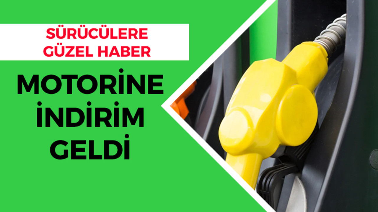 Motorine indirim geldi