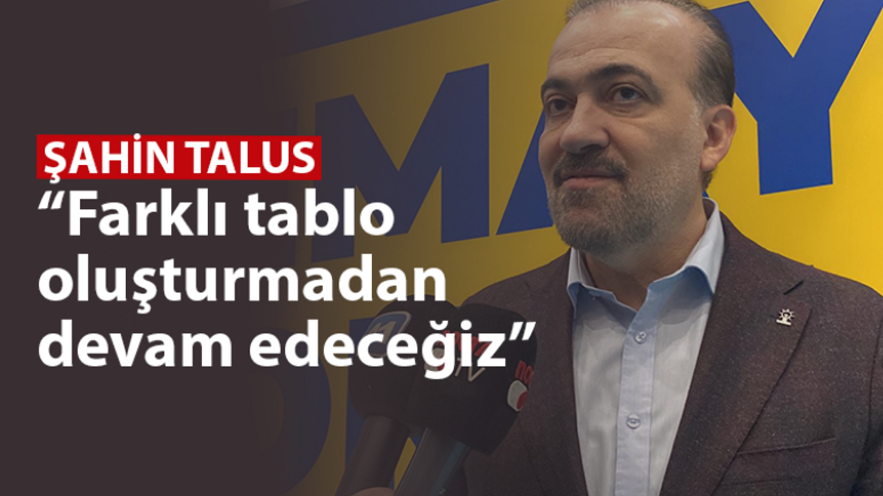 Talus, “Farklı tablo oluşturmadan devam edeceğiz”