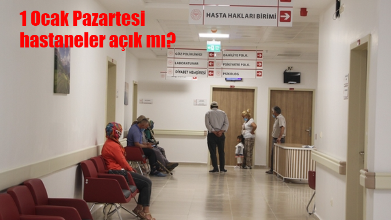 1 Ocak Pazartesi hastaneler açık mı, çalışıyor mu? Yılbaşında nöbetçi eczane var mı?