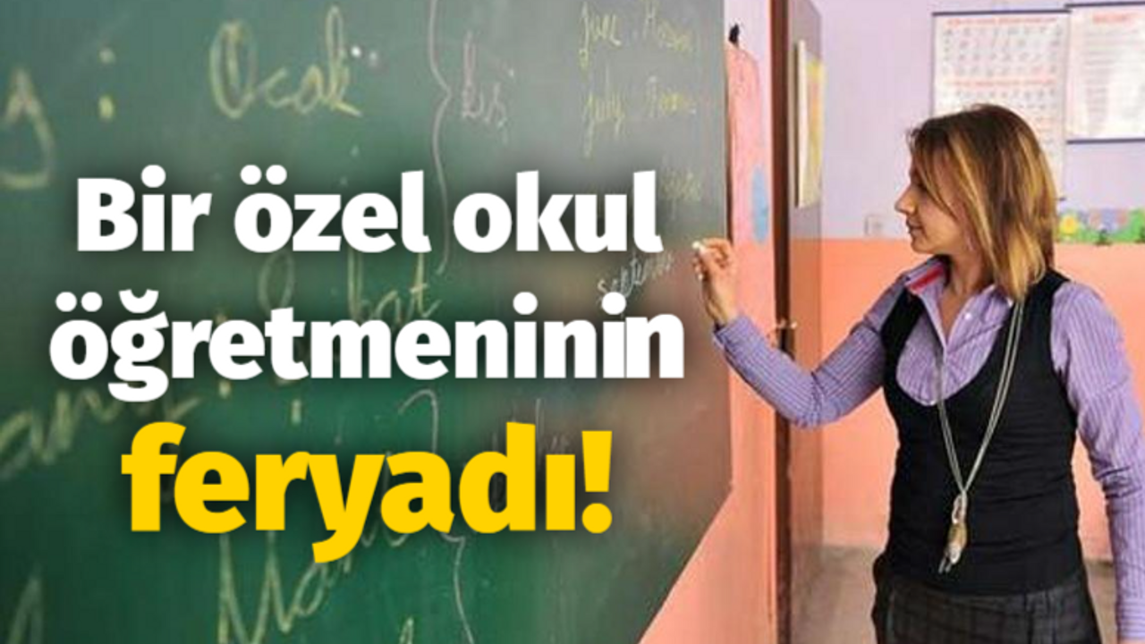 Bir özel okul öğretmeninin feryadı!