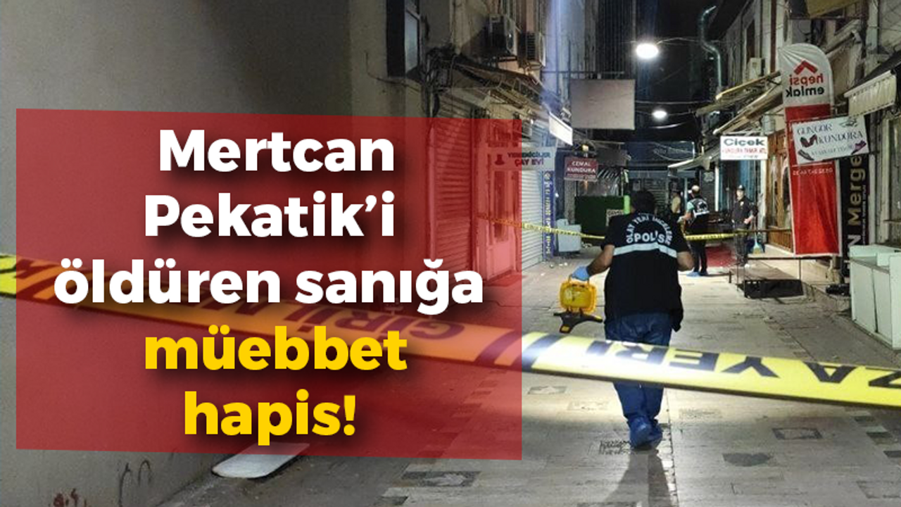 Mertcan Pekatik’i öldüren sanığa müebbet hapis!