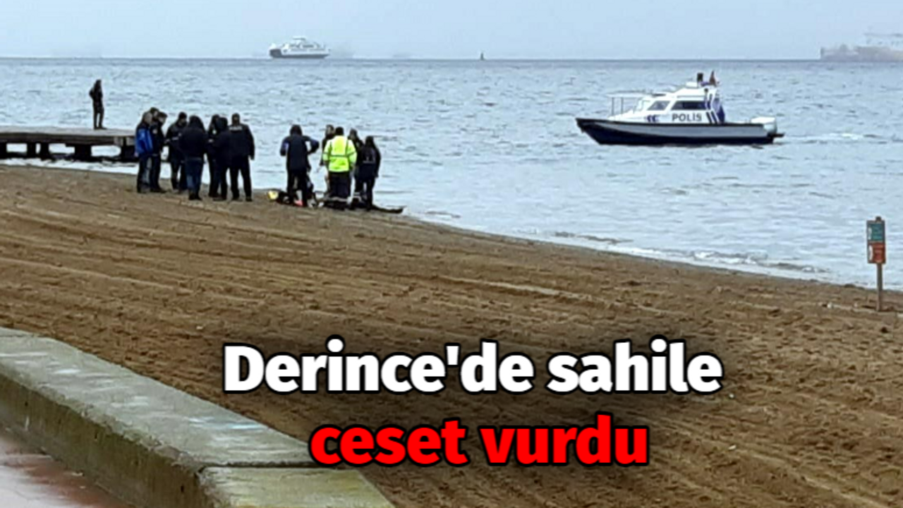 Derince'de sahile ceset vurdu