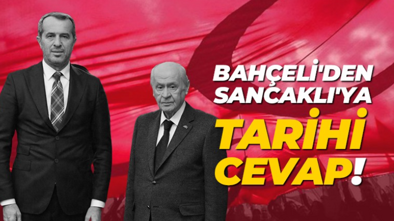 Devlet Bahçeli’den Saffet Sancaklı’ya tarihi cevap! Belediye verilmezse çalışmam demişti