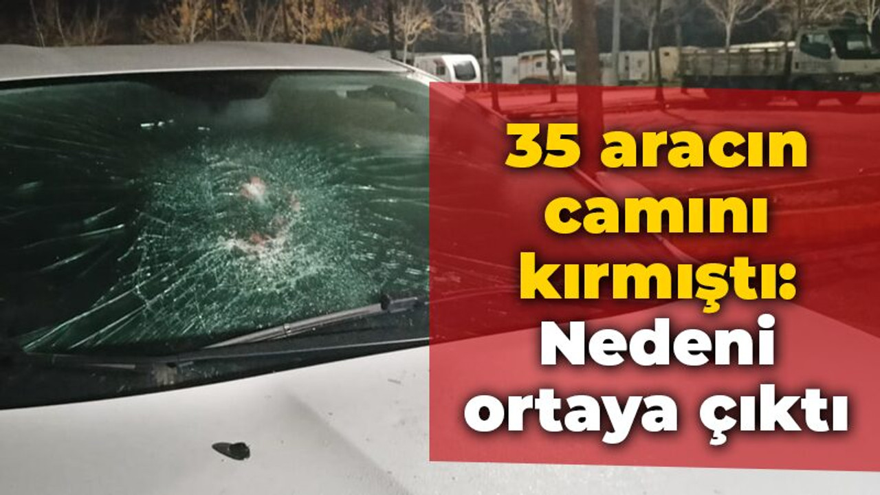 35 aracın camını kırmıştı: Nedeni ortaya çıktı