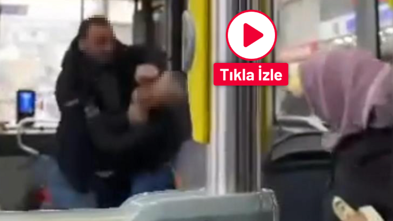 İzmir'de belediye otobüsünde bıçaklama anı kamerada