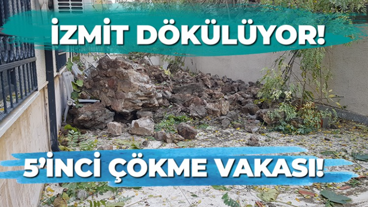 İzmit dökülüyor! İstinat duvarı çöktü