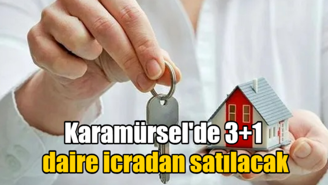 Karamürsel'de 3+1 daire icradan satılacak