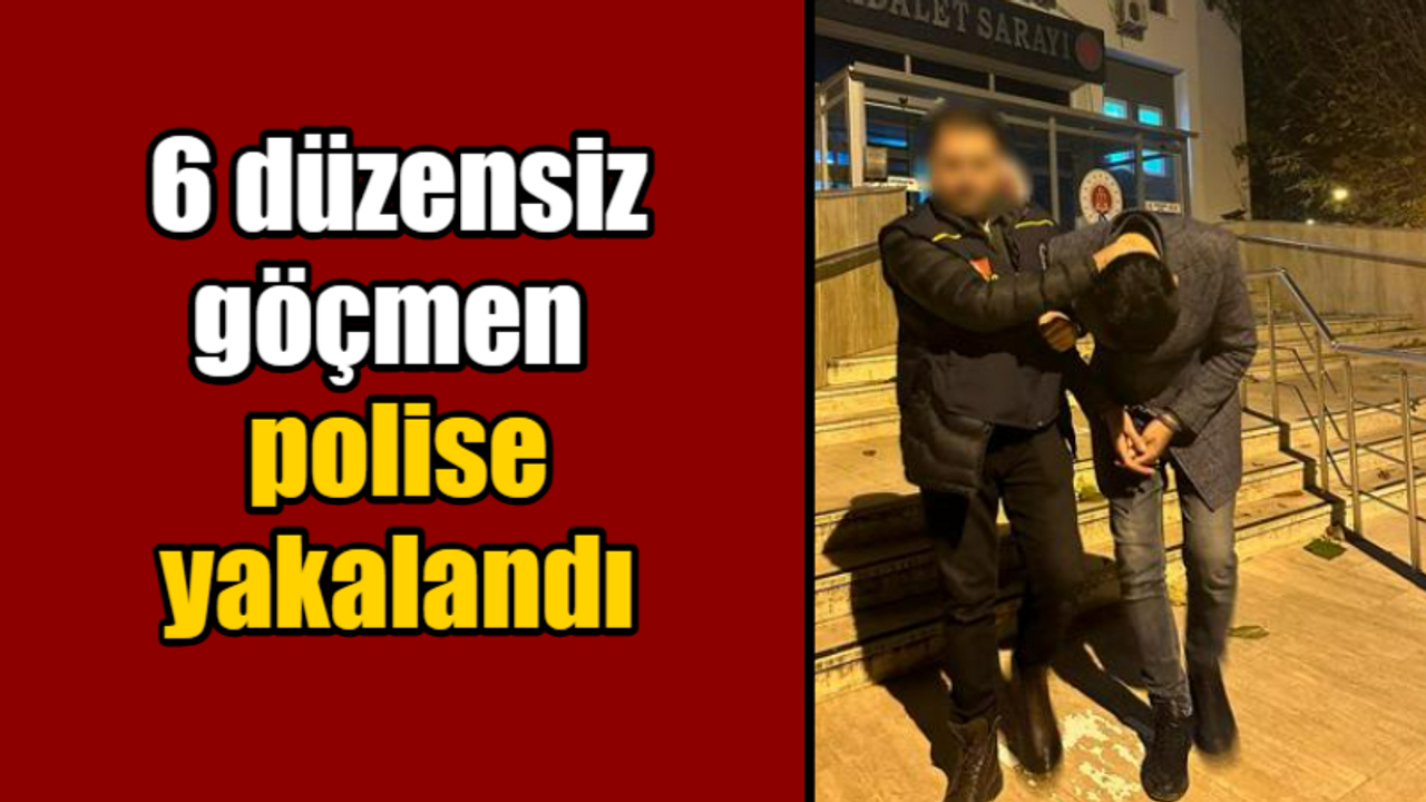 Kocaeli haber - 6 düzensiz göçmen polise yakalandı