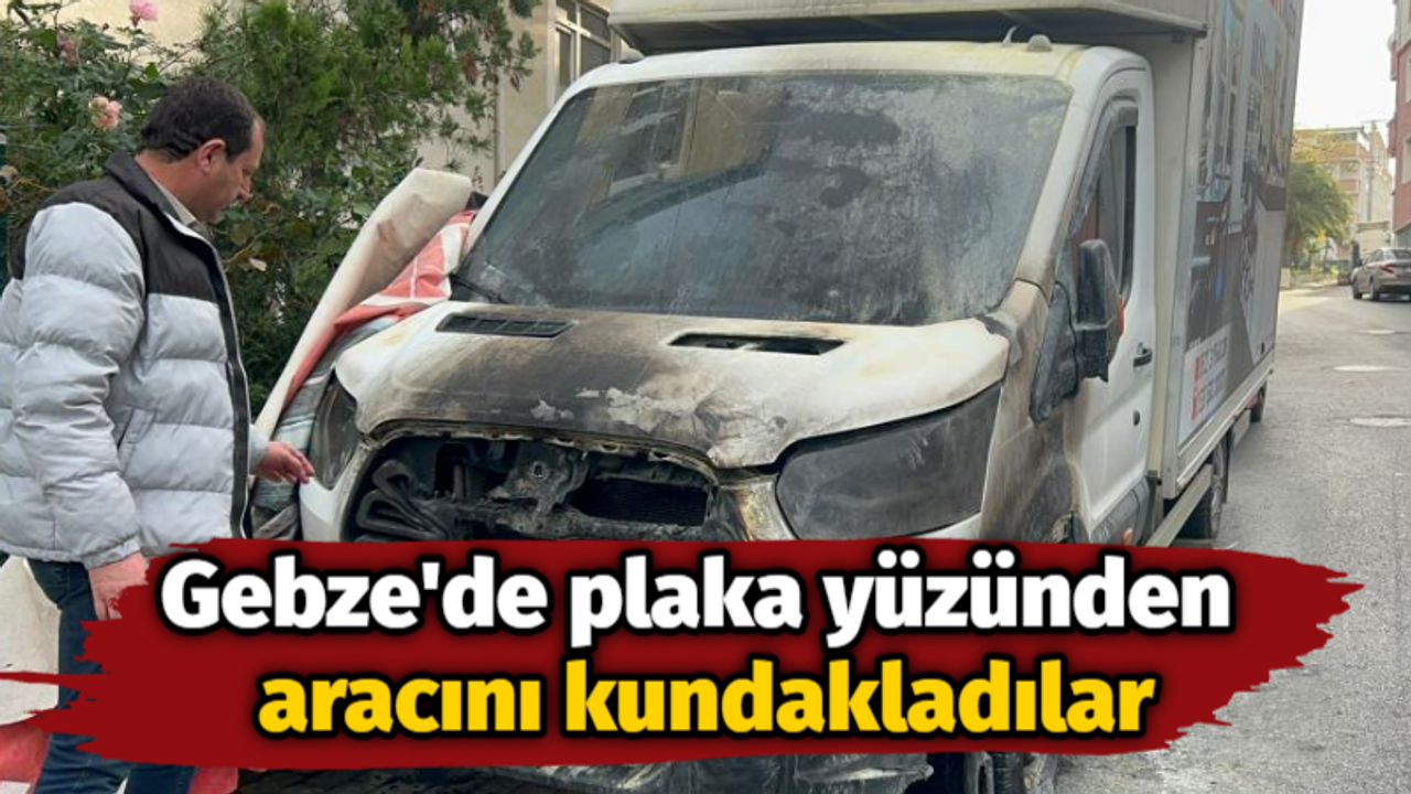 Kocaeli Haber- Gebze'de plaka yüzünden aracını kundakladılar